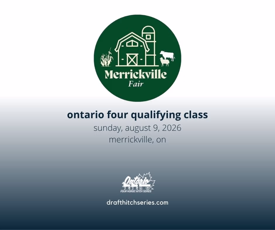 The Merrickville Fair will host a qualifying Ontario Four class on Sunday, August 9