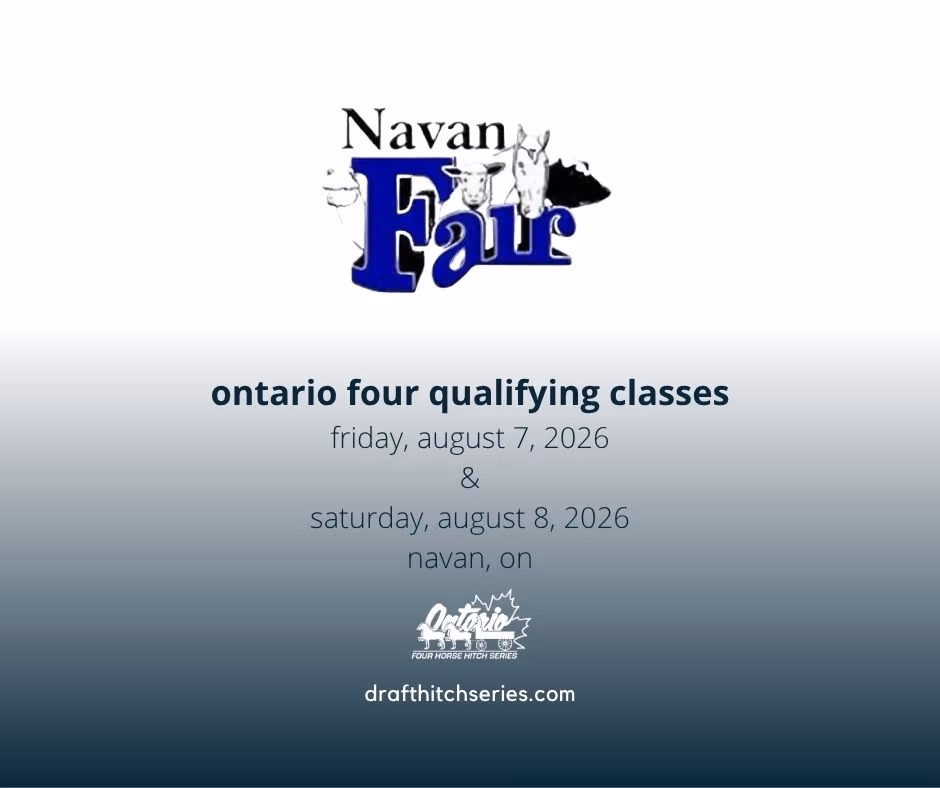 The Navan Fair will host two qualifying Ontario Four classes on Friday, August 7 and Saturday, August 8