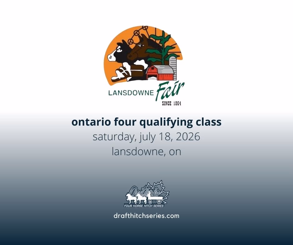 Lansdowne Fair is hosting a qualifying Ontario Four class on Saturday, July 18