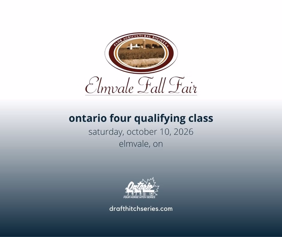 The Elmvale Fair will host a qualifying Ontario Four class on Saturday, October 10