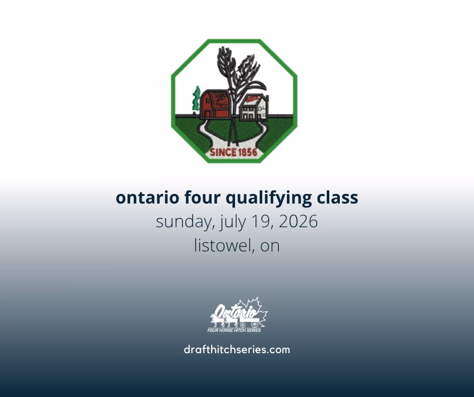 Qualifying Ontario Four class at the Listowel Fair Sunday, July 19, 2026