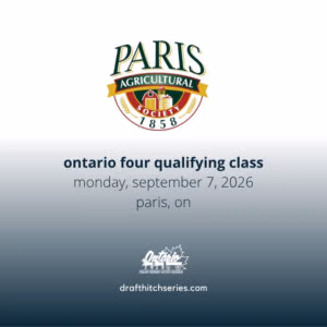 Qualifying Ontario Four class at the West Niagara Fair Monday, September 7, 2026