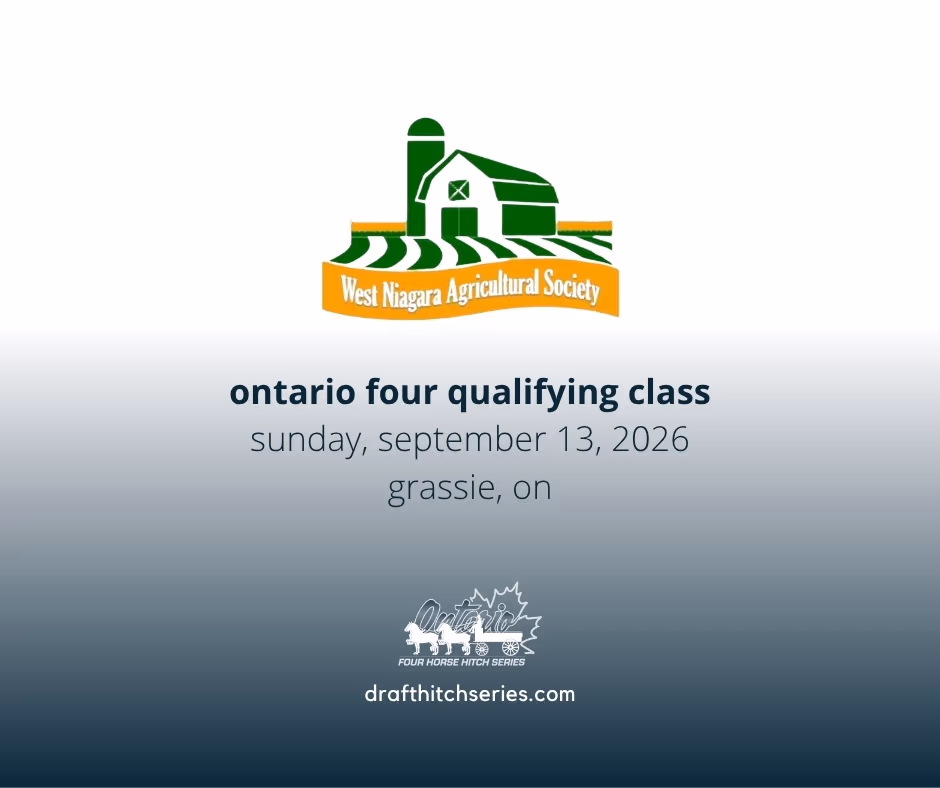 Qualifying Ontario Four class at the West Niagara Fair Sunday, September 13, 2026